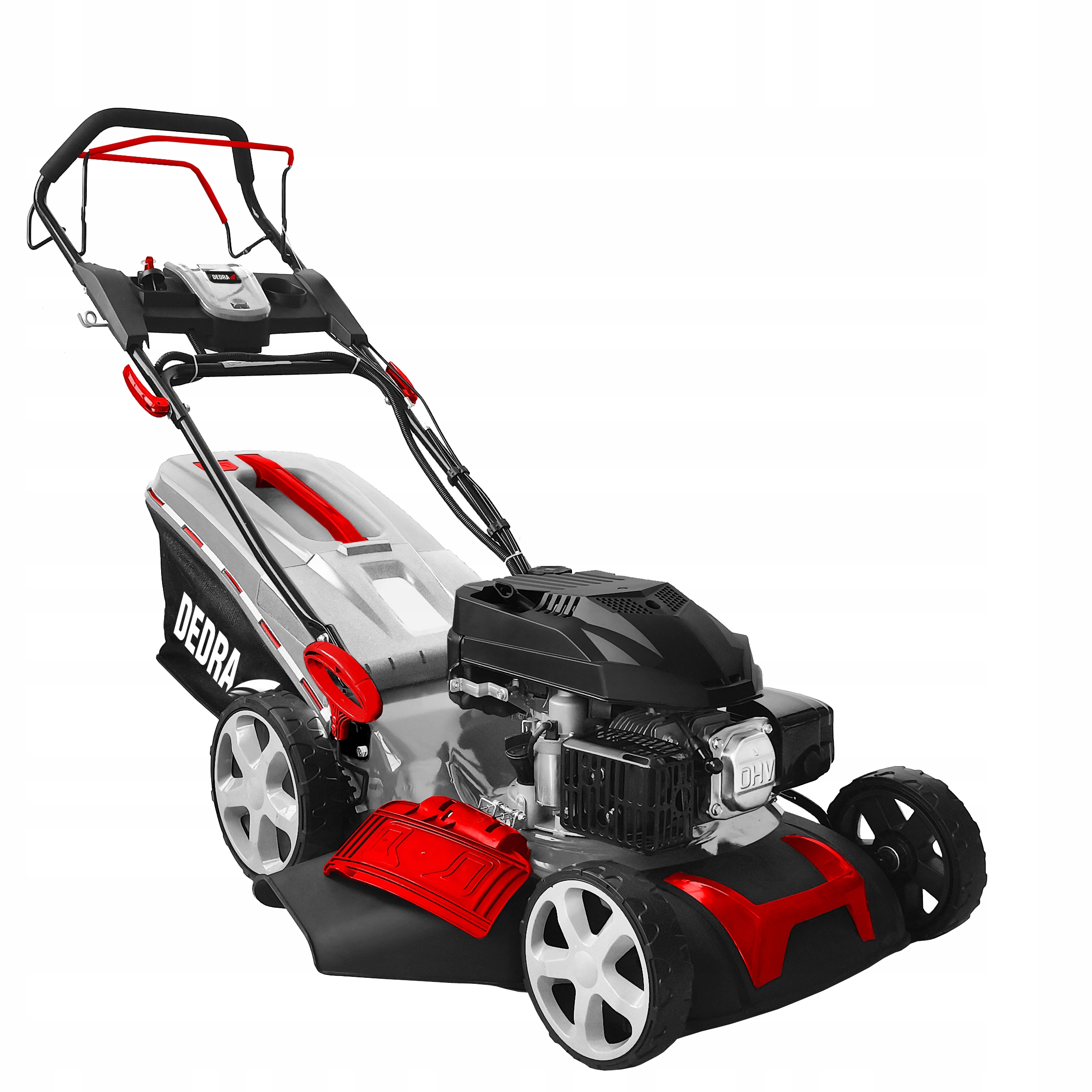 BENZÍNOVÁ KOSAČKA NA TRÁVU DEDRA 46 cm LONCIN 166 cm³ Pohon 2,9 kW, elektrický štart